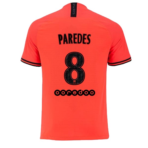 JORDAN Trikot Paris Saint Germain NO.8 Paredes Auswarts 2019-20 Orange Fussballtrikots Günstig